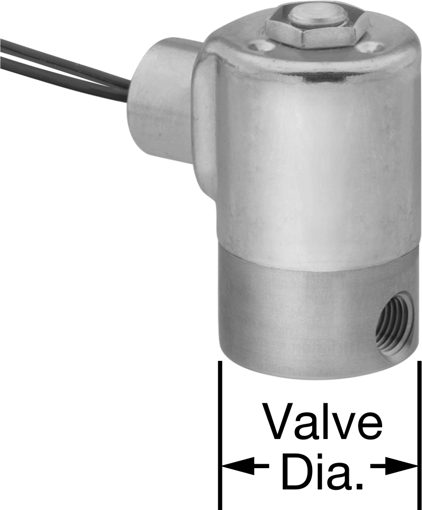 Yüksek Basınçlı Kompakt Solenoid Açma/Kapama Valfi, 303 Paslanmaz Çelik, 120V AC, 1/4 NPT Dişi, 3000 maksimum PSI