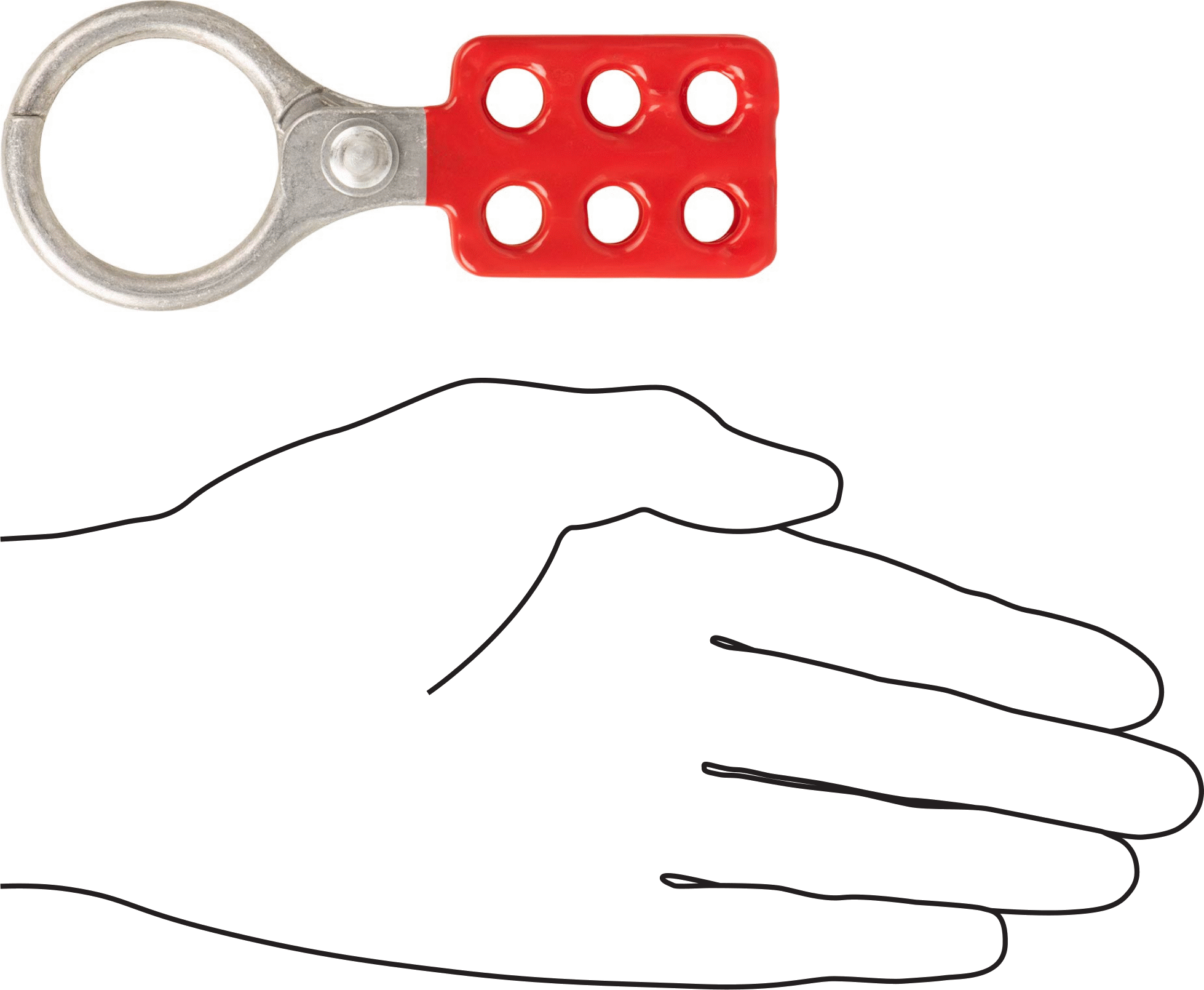 Kilitleme Mandalı, Vinil Kaplı Alüminyum, 1-1/2“ x 1-1/2” Mandal Boşluğu