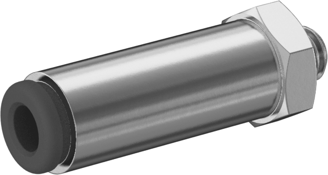 Hava için Kesme Özellikli Baskı ile Bağlantı Elemanı, Adaptör, 4 mm Boru Dış Çapı için, M5 x 0,8 mm Erkek Boru