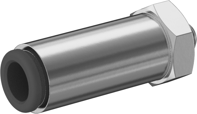 Hava için Kesme Özellikli Baskı ile Bağlantı Elemanı, Adaptör, 6 mm Boru Dış Çapı için, M5 x 0,8 mm Erkek Boru