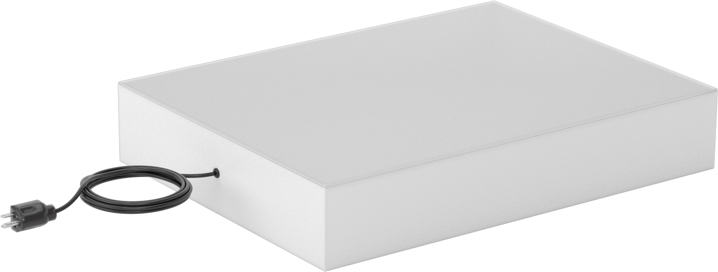 Işık Kutusu, Plastik Çerçeve ile, 24“ Uzunluk x 18” Genişlik Işıklı Yüzey