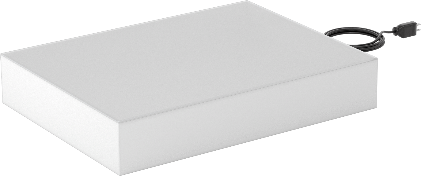 Işık Kutusu, Plastik Çerçeve ile, 24“ Uzunluk x 18” Genişlik Işıklı Yüzey