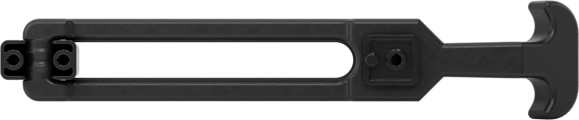 Hava Koşullarına Dayanıklı Çekme Mandalı, Gizli Vidalı, Plastik Plaka, 8-3/4" x 1-13/16"