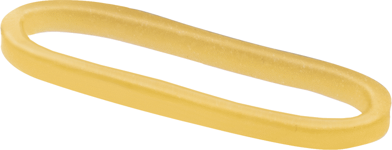 Lastik Bantlar, Bej Doğal Kauçuk, Boyut 8, 1/16“ Genişlik x 7/8” Uzunluk