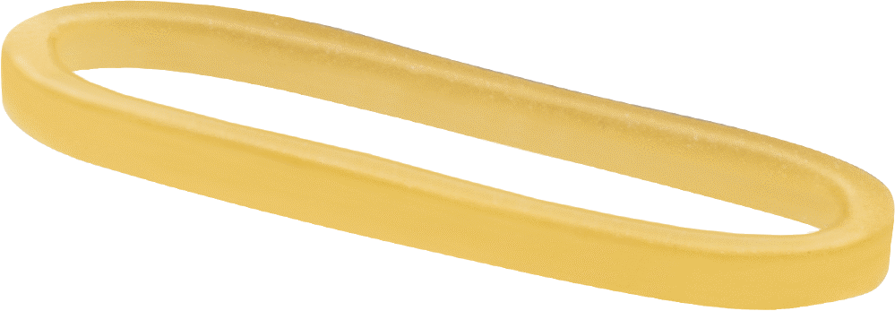 Lastik Bantlar, Bej Doğal Kauçuk, Boyut 62, 1/4“ Genişlik x 2-1/2” Uzunluk