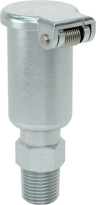 Straight Oil Cup with Wick Feed, 1/8 NPT Male Outlet, 1/16 FL oz Capacity 