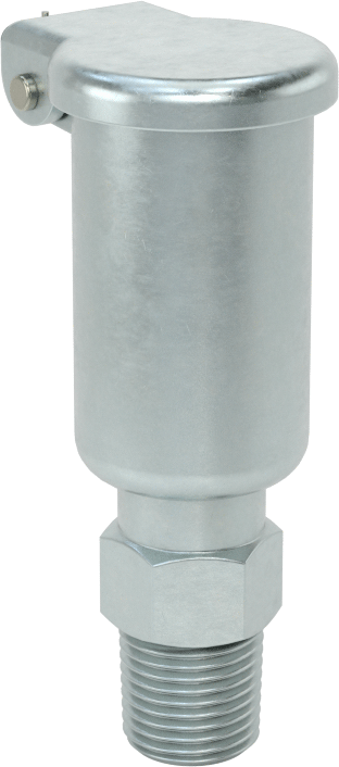 Straight Oil Cup with Wick Feed, 1/8 NPT Male Outlet, 1/16 FL oz Capacity 