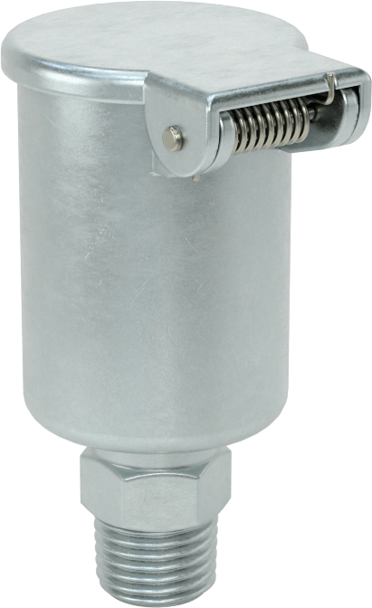 Straight Oil Cup with Wick Feed, 1/4 NPT Male Outlet, 5/8 FL oz Capacity 
