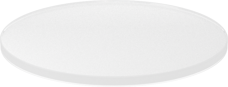 Şeffaf Çizilmeye ve UV Işınlarına Dayanıklı Döküm Akrilik Disk, 1/8" Uzunluk, 3" Çap