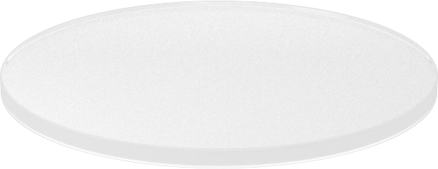 Şeffaf Çizilmeye ve UV Işınlarına Dayanıklı Döküm Akrilik Disk, 1/8" Uzunluk, 3" Çap