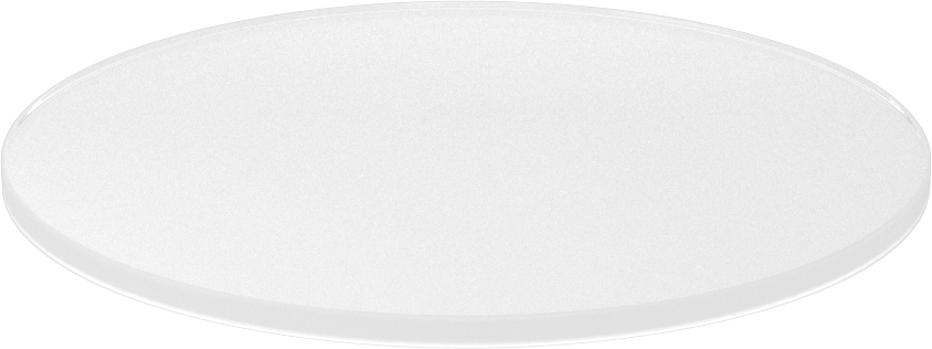 Şeffaf Çizilmeye ve UV Işınlarına Dayanıklı Döküm Akrilik Disk, 1/8" Uzunluk, 4" Çap