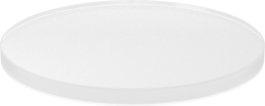 Şeffaf Çizilmeye ve UV Işınlarına Dayanıklı Döküm Akrilik Disk, 1/4" Uzunluk, 4" Çap