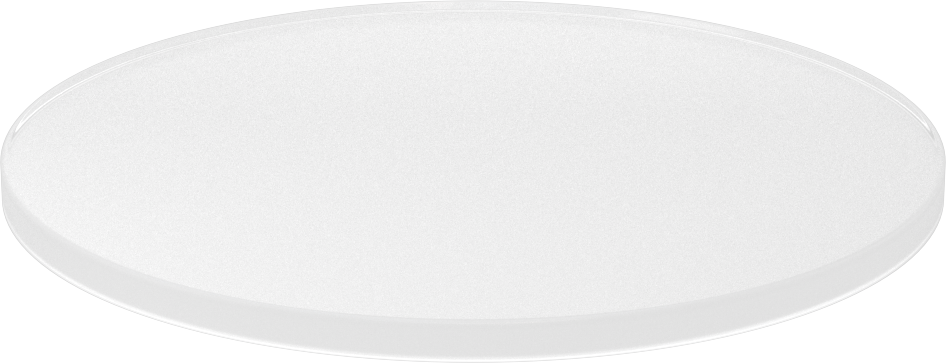Şeffaf Çizilmeye ve UV Işınlarına Dayanıklı Döküm Akrilik Disk, 1/4" Uzunluk, 6" Çap