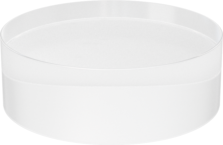 Şeffaf Çizilmeye ve UV Işınlarına Dayanıklı Döküm Akrilik Disk, 1" Uzunluk, 3" Çap