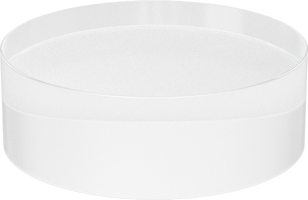 Şeffaf Çizilmeye ve UV Işınlarına Dayanıklı Döküm Akrilik Disk, 1" Uzunluk, 3" Çap