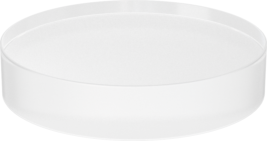 Şeffaf Çizilmeye ve UV Işınlarına Dayanıklı Döküm Akrilik Disk, 1" Uzunluk, 5" Çap