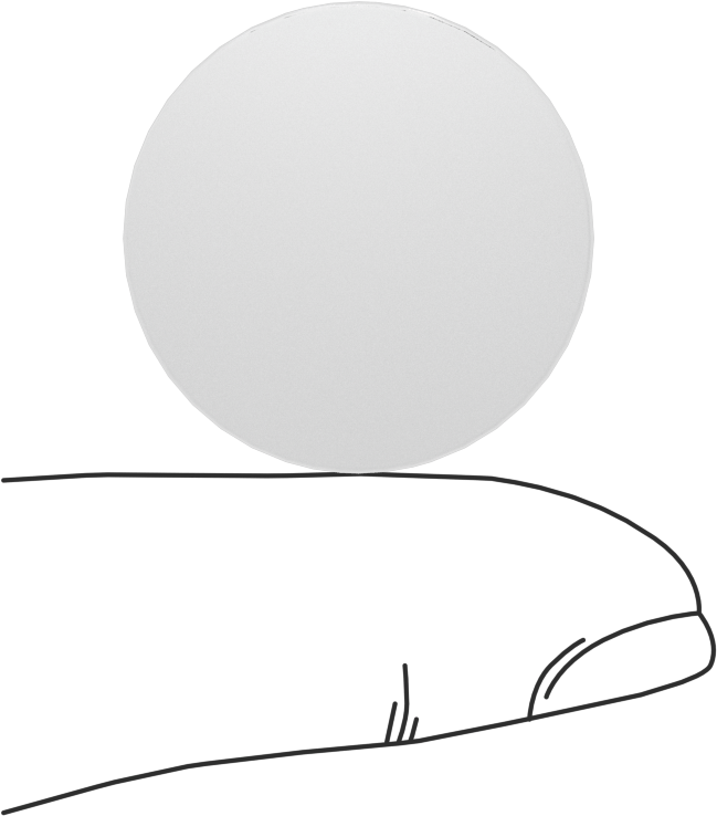 Şeffaf Çizilmeye ve UV Işınlarına Dayanıklı Döküm Akrilik Disk, 1/8" Uzunluk, 1" Çap