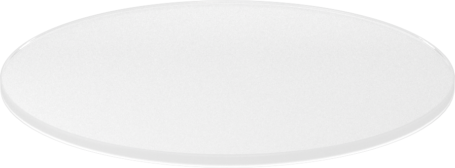 Şeffaf Çizilmeye ve UV Işınlarına Dayanıklı Döküm Akrilik Disk, 1/8" Uzunluk, 5" Çap