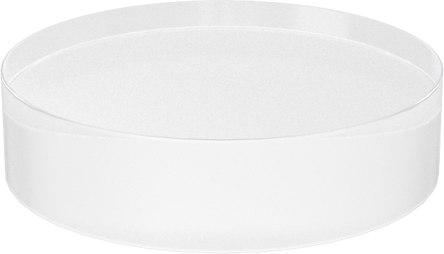 Şeffaf Çizilmeye ve UV Işınlarına Dayanıklı Döküm Akrilik Disk, 1/4" Uzunluk, 1" Çap