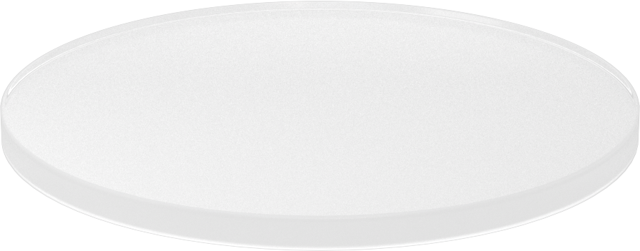 Şeffaf Çizilmeye ve UV Işınlarına Dayanıklı Döküm Akrilik Disk, 1/4" Uzunluk, 5" Çap