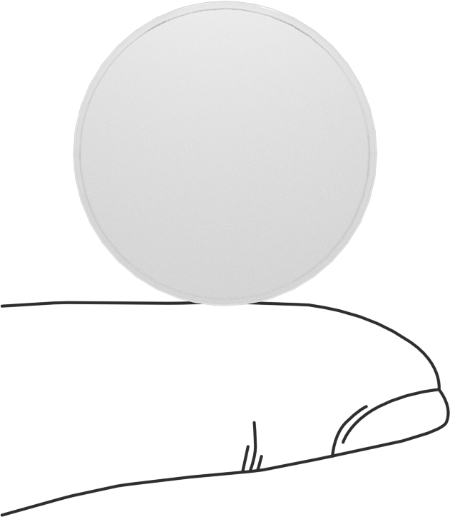 Şeffaf Çizilmeye ve UV Işınlarına Dayanıklı Döküm Akrilik Disk, 1/2" Uzunluk, 1" Çap