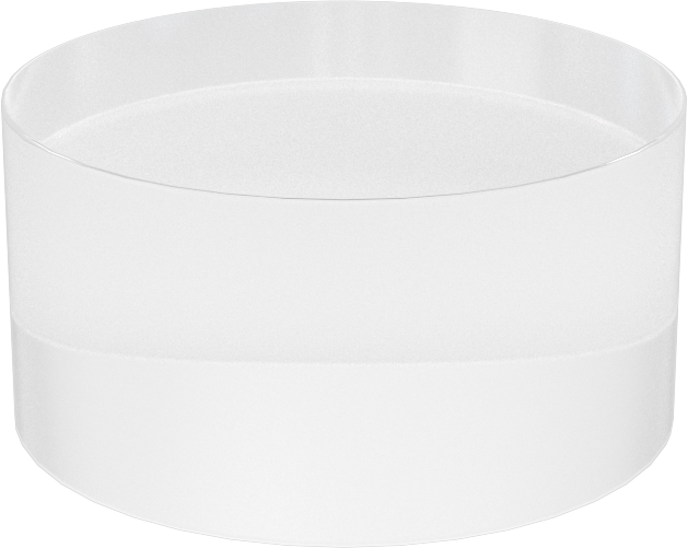 Şeffaf Çizilmeye ve UV Işınlarına Dayanıklı Döküm Akrilik Disk, 1/2" Uzunluk, 1" Çap