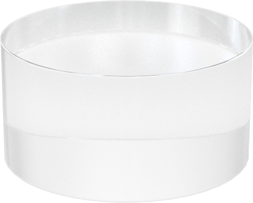 Şeffaf Çizilmeye ve UV Işınlarına Dayanıklı Döküm Akrilik Disk, 1/2" Uzunluk, 1" Çap
