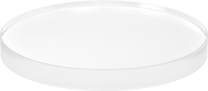 Şeffaf Çizilmeye ve UV Işınlarına Dayanıklı Döküm Akrilik Disk, 1/2" Uzunluk, 5" Çap