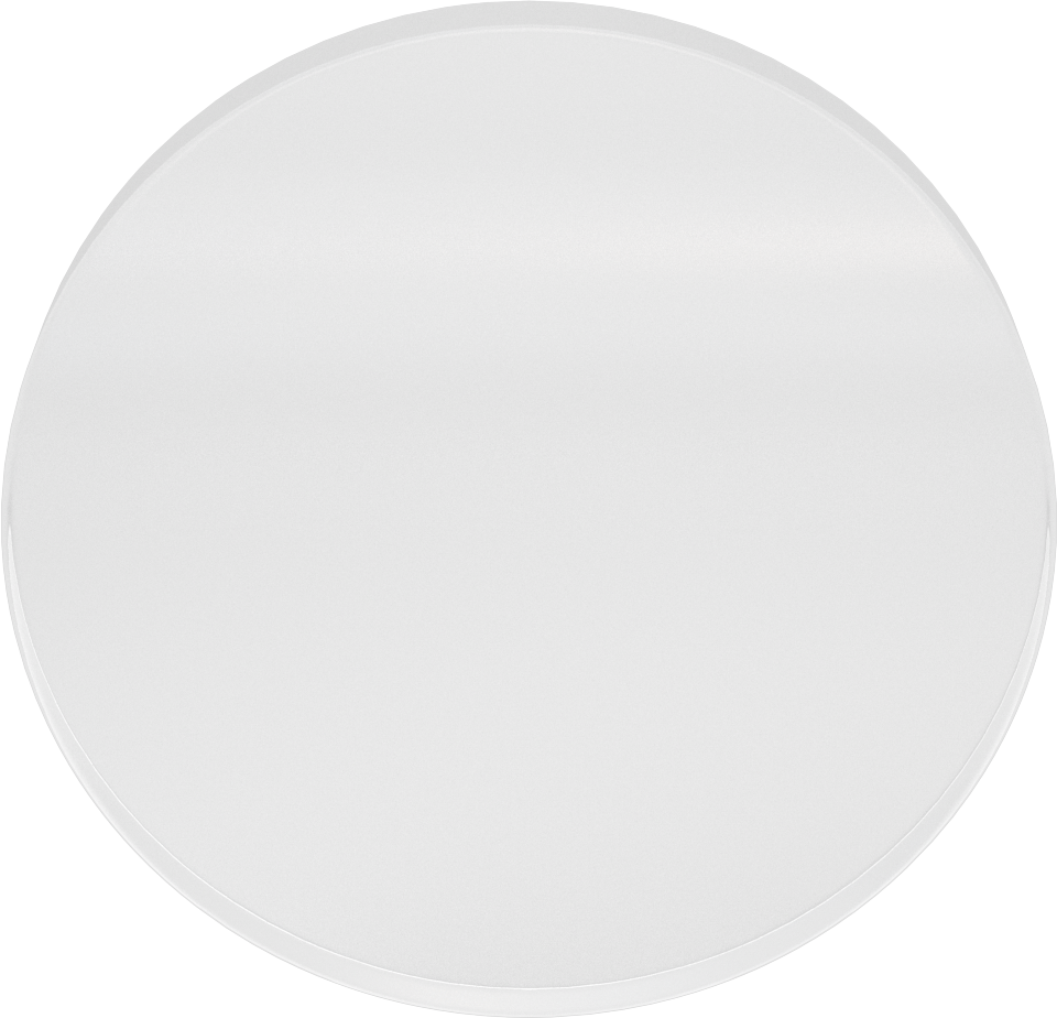 Şeffaf Çizilmeye ve UV Işınlarına Dayanıklı Döküm Akrilik Disk, 1/2" Uzunluk, 5" Çap