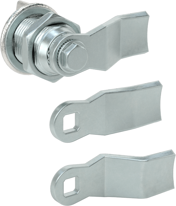 Yıkanabilir Kam Mandalı, Kanatlı Saplı, Krom Kaplı Çinko, 1/2" Maksimum Kalınlık için