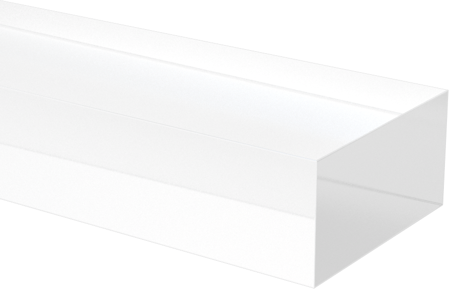 Şeffaf Çizilmeye ve UV'ye Dayanıklı Döküm Akrilik Çubuk, 2“ Genişlik x 1” Kalınlık