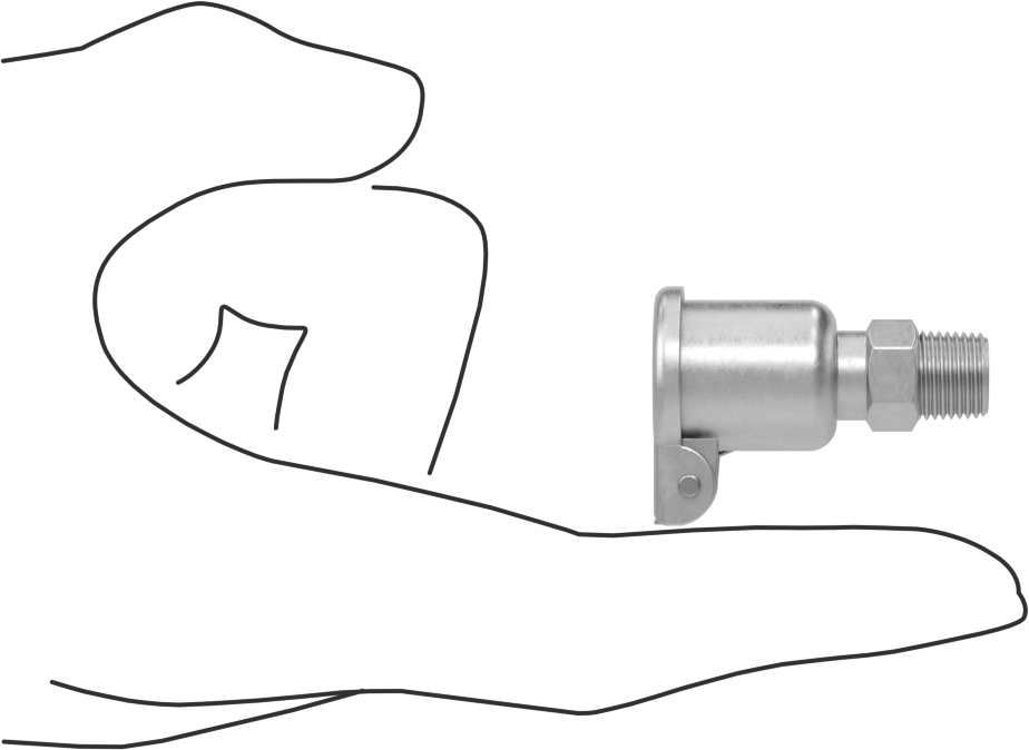 Straight Oil Cup, 1/8 NPT Male Outlet, 1/16 FL oz Capacity 