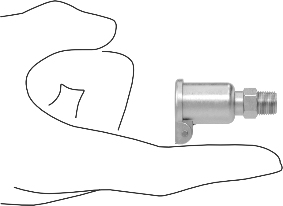 Straight Oil Cup, 1/8 NPT Male Outlet, 1/8 FL oz Capacity 