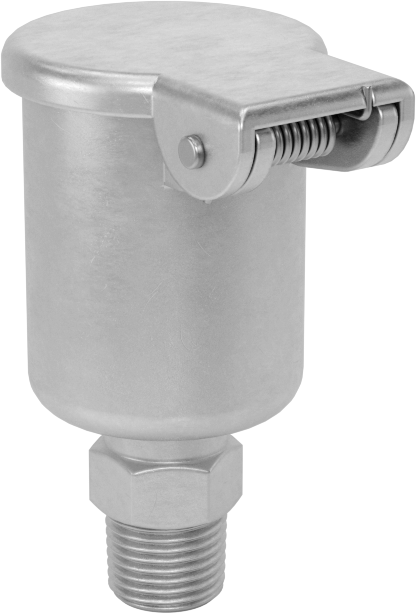 Straight Oil Cup, 1/8 NPT Male Outlet, 5/16 FL oz Capacity 