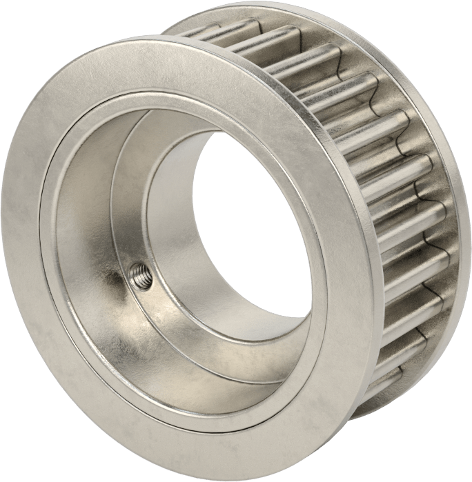 Korozyona Dayanıklı Paslanmaz Çelik HTD Triger Kayışı Kasnağı, Burç Montajı, 20 mm Maksimum Kayış Genişliği için, 70 mm OD