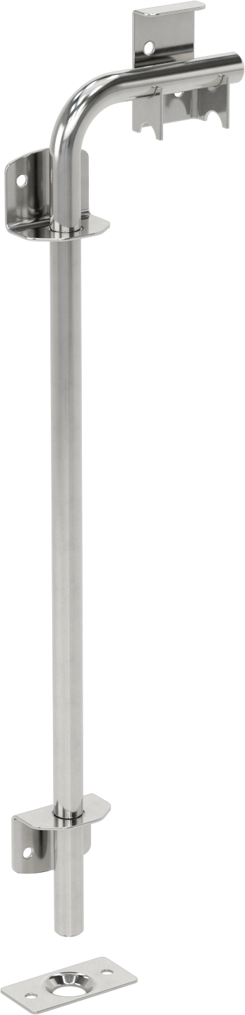 Uzun Uçlu Kayar Cıvata Mandalı, 304 Paslanmaz Çelik, 18“ Yüksek x 2” Geniş