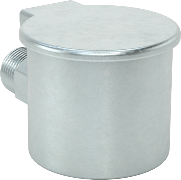 90 Degree Elbow Oil Cup, 1/2 NPT Male Outlet, 3-3/4 FL oz Capacity 