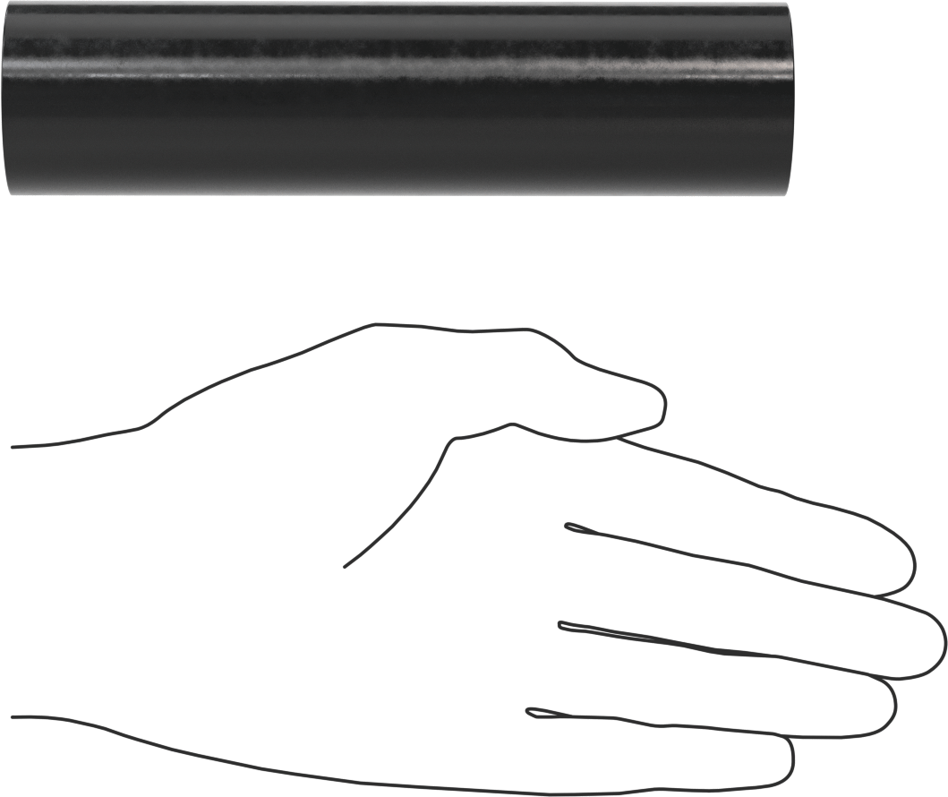 Hava Koşullarına Dayanıklı EPDM Kauçuk Çubuk, 6 inç Uzunluk, 1-1/2" Çap