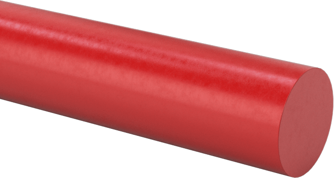Yüksek Sıcaklık Silikon Kauçuk Çubuk, Kırmızı, 1/4" Çap