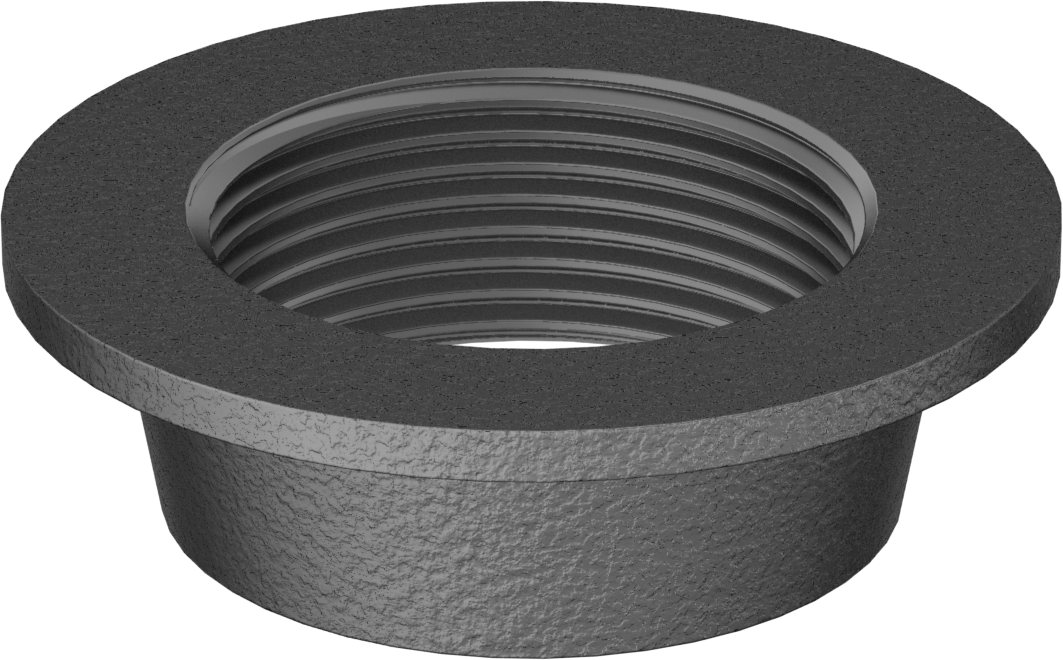 Düz Tanklar için Düşük Basınçlı Çelik Adaptör, 1-1/4 NPT Dişi x Kaynak, 2-1/2" OD