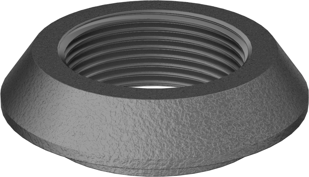 Düz Tanklar için Düşük Basınçlı Çelik Adaptör, Uzatma ile, 1-1/4 NPT Dişi x Kaynak, 2-11/16" OD