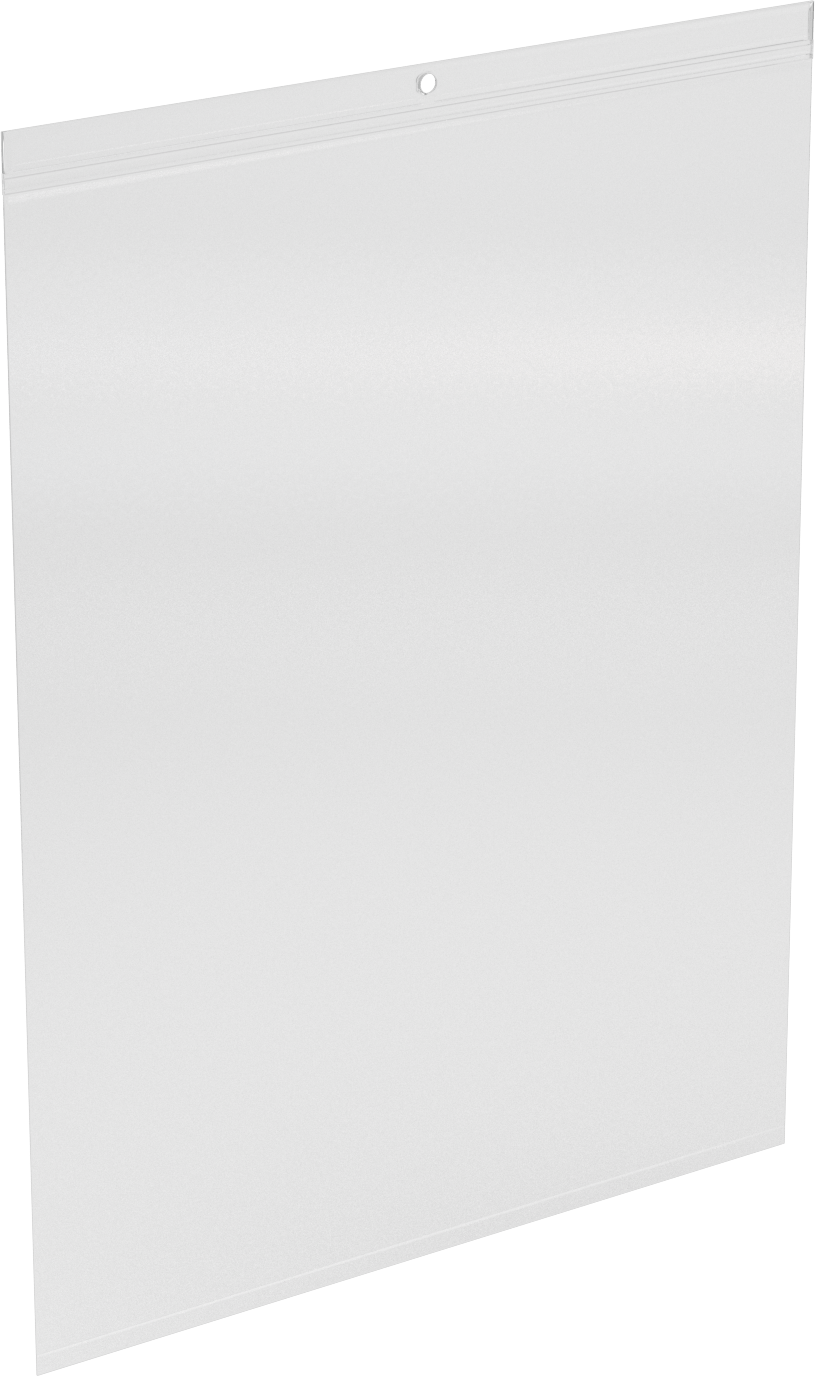Polietilen Asılabilir Esnek Tabela Tutucu, 15“ Yükseklik x 12” Genişlik Maksimum Tabela için