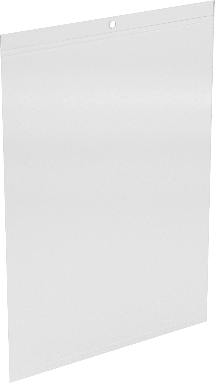 Polietilen Asılabilir Esnek Tabela Tutucu, 11“ Yükseklik x 8-1/2” Genişlik Maksimum Tabela için