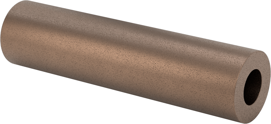 Yüksek Sıcaklık Grafit Dolgulu 841 Yatak Bronzu Tüp, 1/4" Duvar Kalınlığı, 1" OD