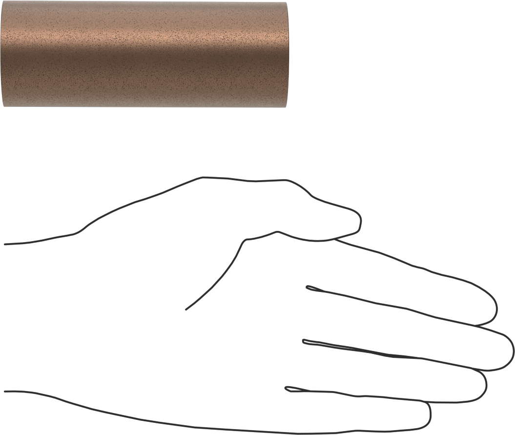 Yüksek Sıcaklık Grafit Dolgulu 841 Yatak Bronzu Tüp, 1/4" Duvar Kalınlığı, 1-1/2" OD