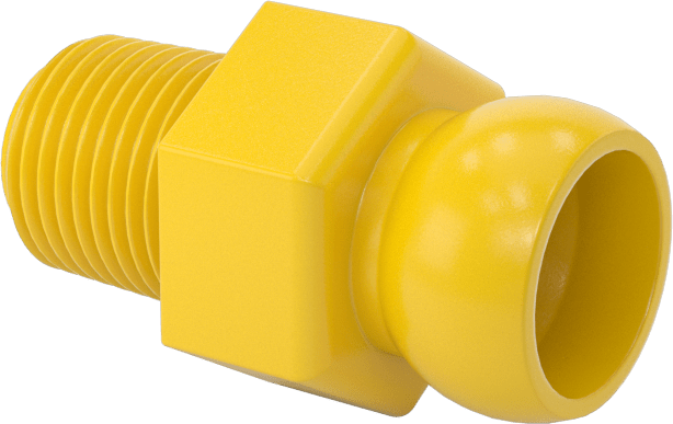 1/8 NPT x 1/4" Asit Dirençli Loc-Line Soğutma Suyu Hortumu için Erkek Besleme Konektörü