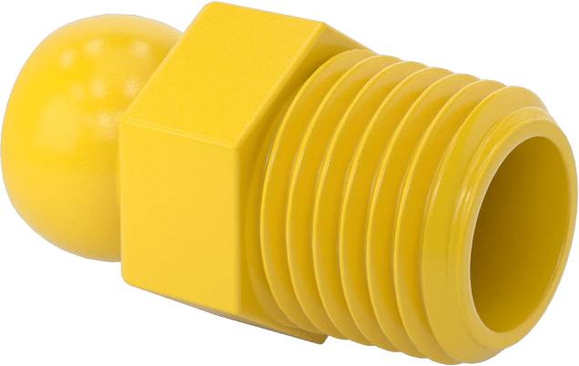 1/4 NPT x 1/4" Asit Dirençli Loc-Line Soğutma Suyu Hortumu için Erkek Besleme Konektörü