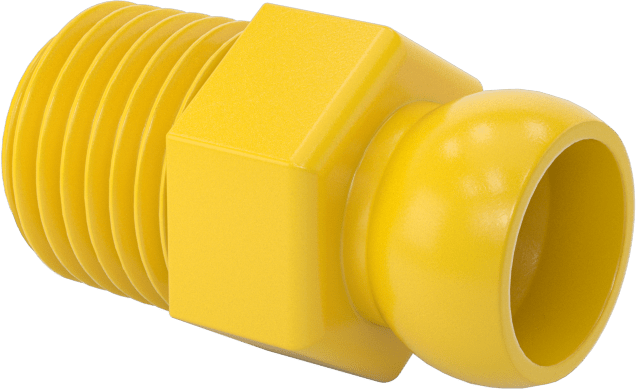 1/4 NPT x 1/4" Asit Dirençli Loc-Line Soğutma Suyu Hortumu için Erkek Besleme Konektörü