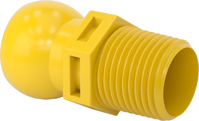 Erkek Besleme Konektörü, 3/8 NPT x 1/2" Asit Dirençli Loc-Line Soğutma Suyu Hortumu