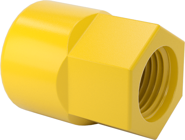 Dişi Besleme Konektörü, 1/8 NPT x 1/4" Asit Dirençli Loc-Line Soğutma Sıvısı Hortumu